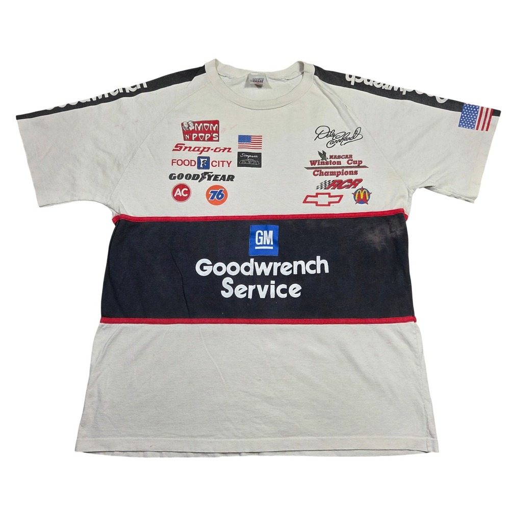 Vintage 90s Dale Earnhardt NASCAR GM Goodwrench T-Shirt XL Made in USA Retro